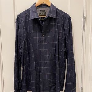 NWOT navy button down shirt